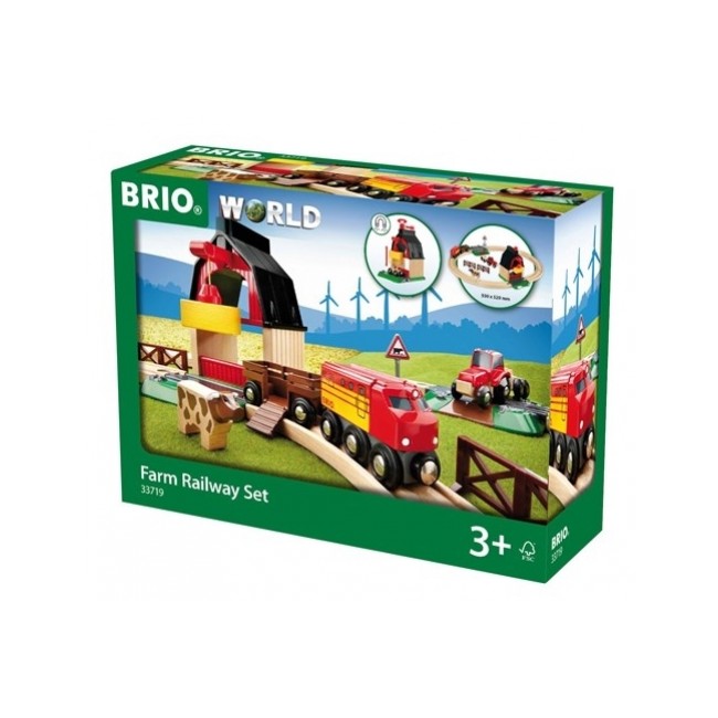 Kolejka Drewniana Na Farmie BRIO World