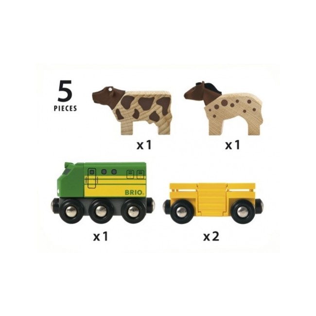Pociąg ze Zwierzątkami Farma BRIO World
