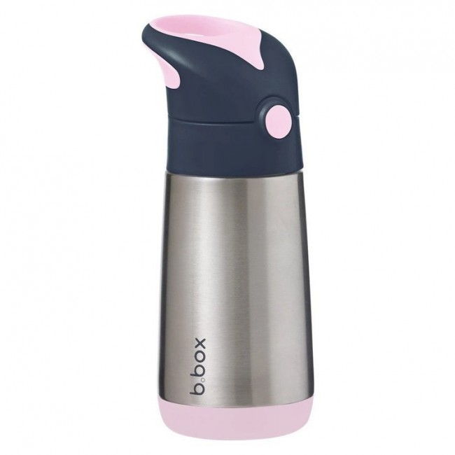 Termobutelka ze słomką 350 ml B. box - Indigo Rose