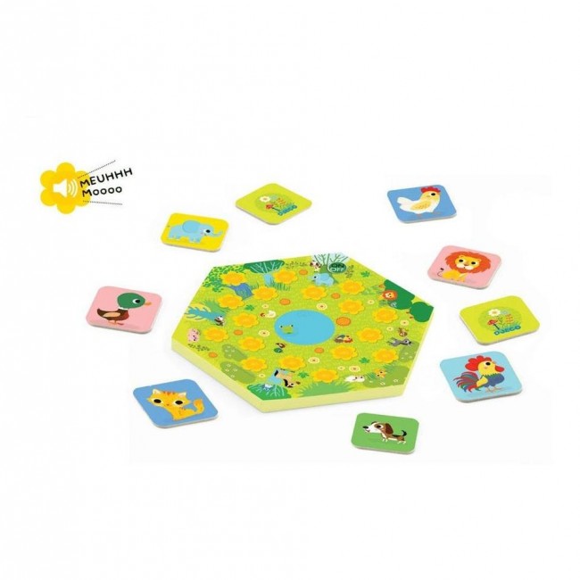 Gra planszowa Djeco - Memo Meuuuh z dźwiękiem
