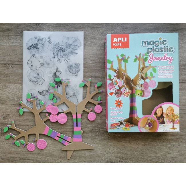 Zestaw z magicznym plastikiem Apli Kids - Biżuteria