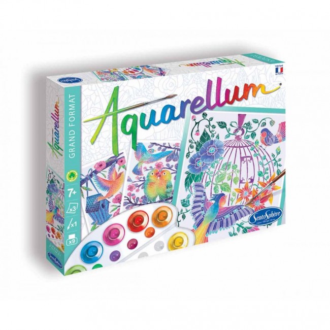Zestaw do malowania Aquarellum SentoSphere - Ptaki
