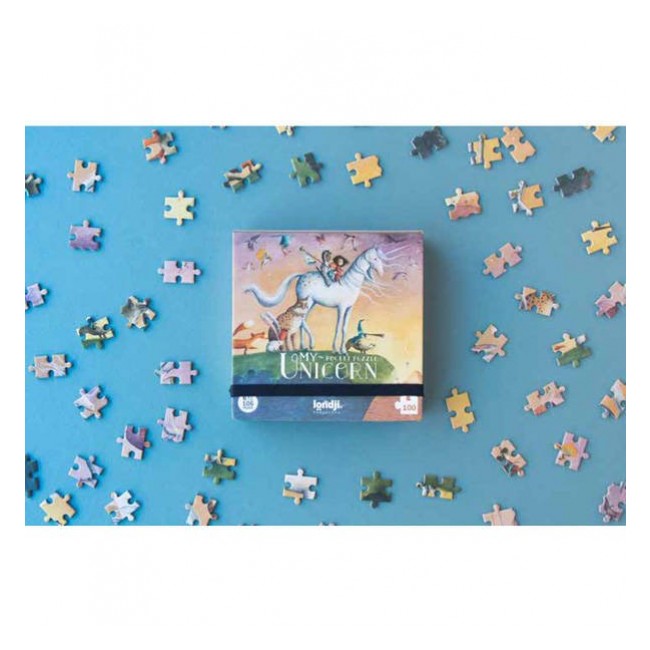 Kieszonkowe puzzle dla dzieci 100 szt Londji - Mój Jednorożec