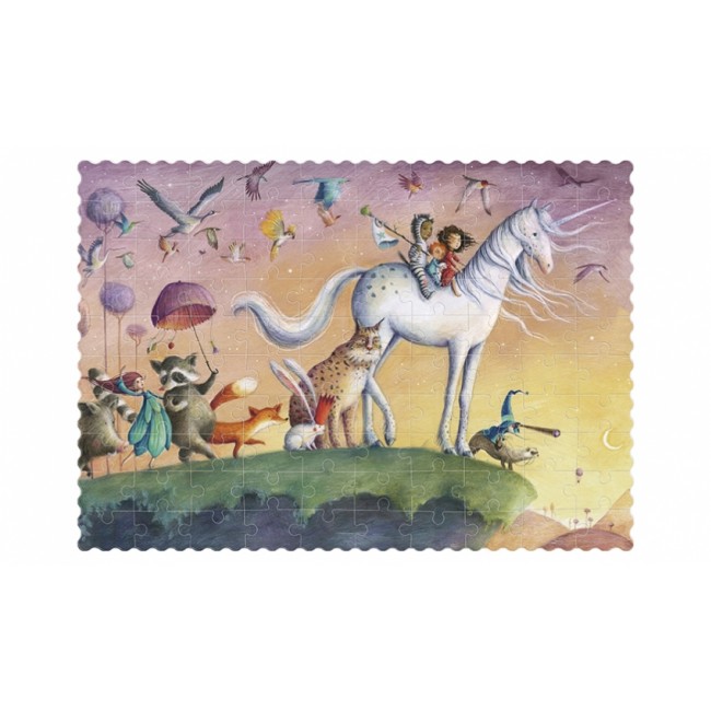 Kieszonkowe puzzle dla dzieci 100 szt Londji - Mój Jednorożec