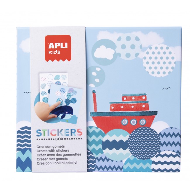 Zestaw z naklejkami Apli Kids - Statek