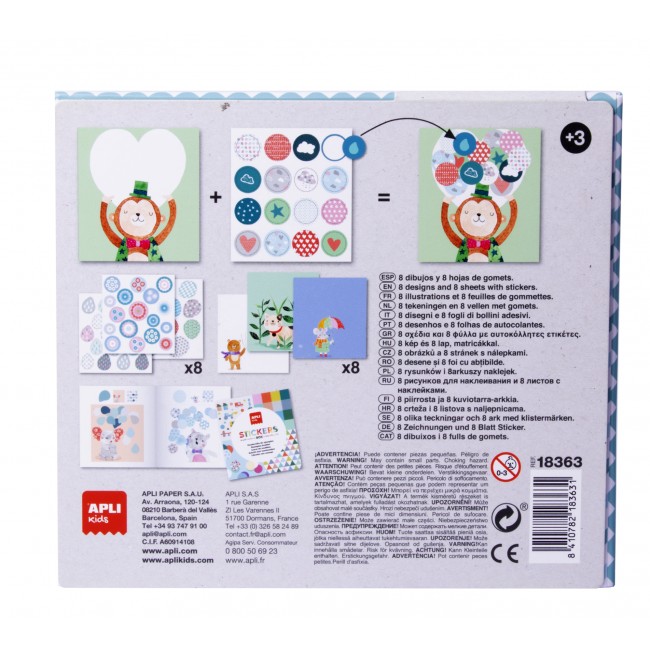 Zestaw z naklejkami Apli Kids - Statek