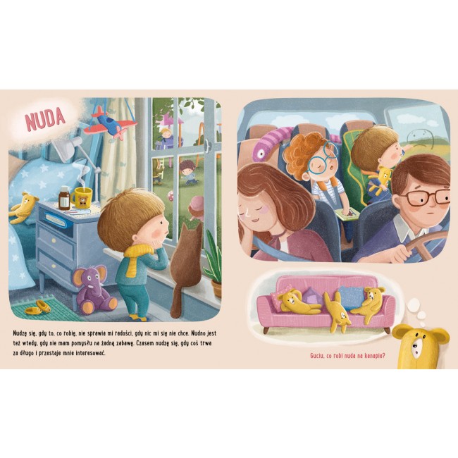 Książka "Feluś i Gucio poznają emocje" wydawnictwo Nasza Księgarnia