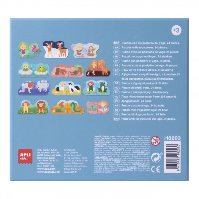 Puzzle Duo Expressions Apli Kids - Yoga 3+