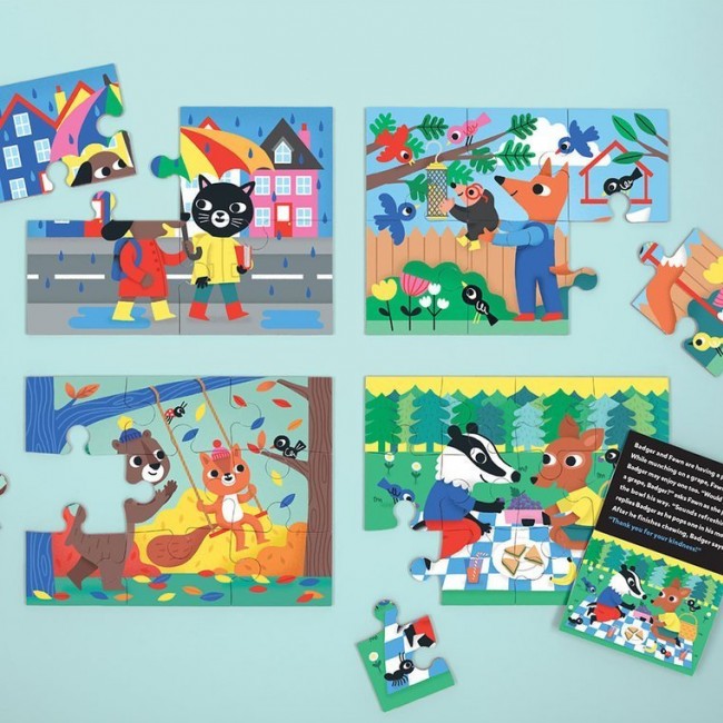 Puzzle progresywne Mudpuppy - Życzliwość