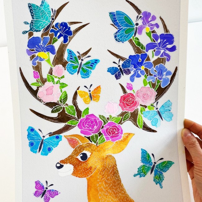 Zestaw do malowania Aquarellum SentoSphere - Jelenie