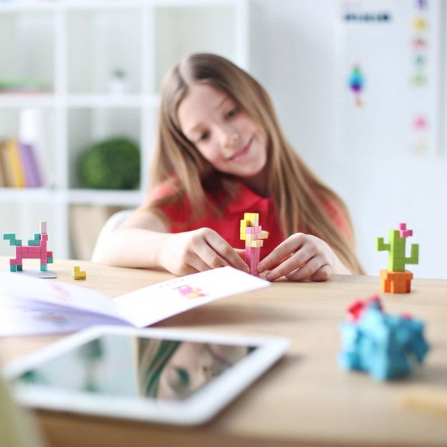 Klocki magnetyczne Pixio - Mini Dinos