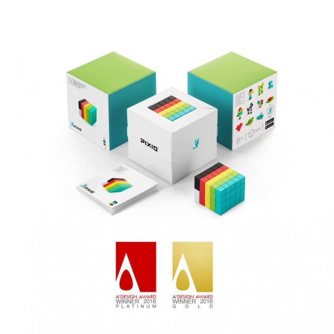 Klocki magnetyczne Pixio - 400