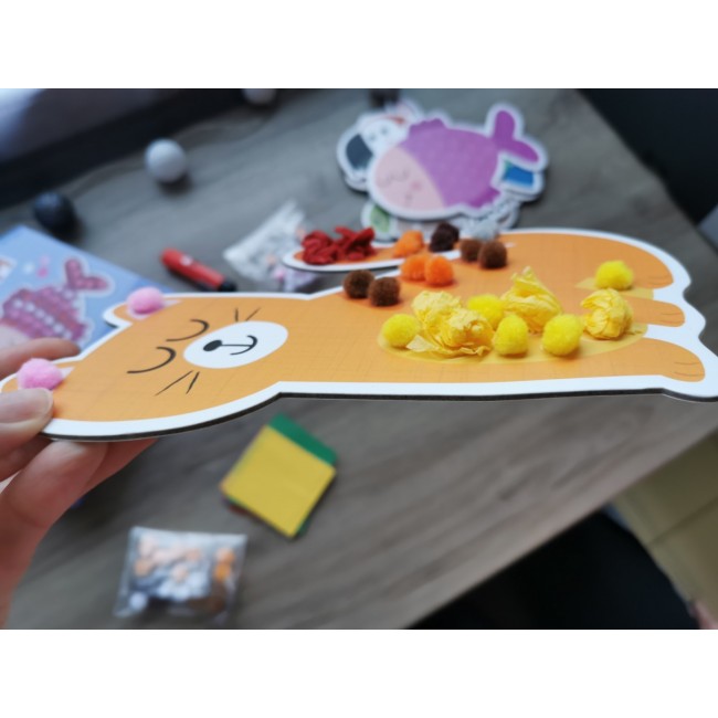Mój pierwszy zestaw artystyczny Apli Kids - Pompony