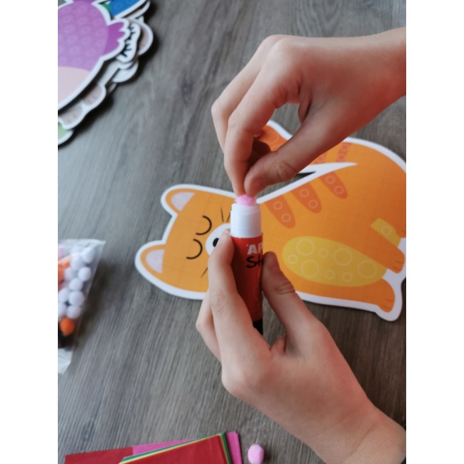Mój pierwszy zestaw artystyczny Apli Kids - Pompony