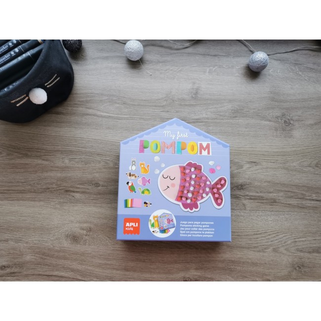 Mój pierwszy zestaw artystyczny Apli Kids - Pompony