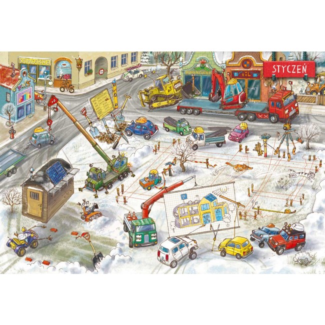 Książka "Rok na placu budowy" wydawnictwo Nasza Księgarnia