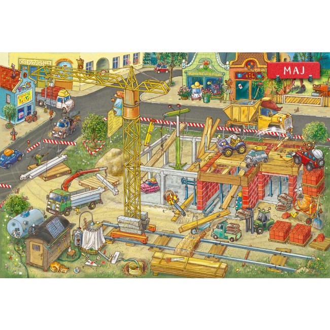 Książka "Rok na placu budowy" wydawnictwo Nasza Księgarnia