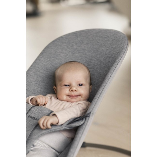 Leżaczek BABYBJORN BLISS 3D - Jasny Szary Jersey