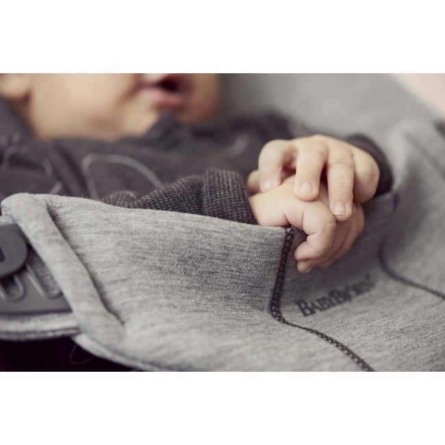 Leżaczek BABYBJORN BLISS 3D - Jasny Szary Jersey