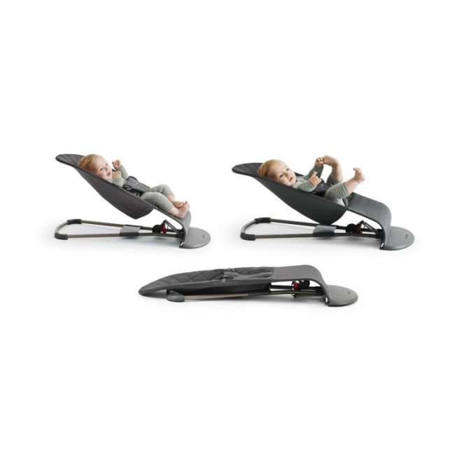 Leżaczek BABYBJORN BALANCE BLISS MESH - Antracytowy