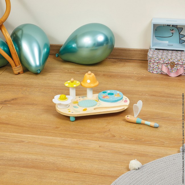 Drewniany muzyczny ministolik Janod -  Pure