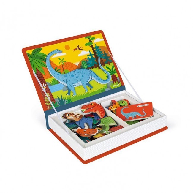 Magnetyczna układanka Magnetibook Janod - Dinozaury