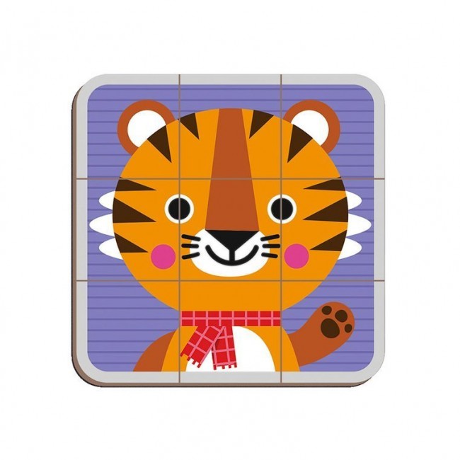 Magnetyczna układanka Magnetibook Janod - Puzzle zwierzątka