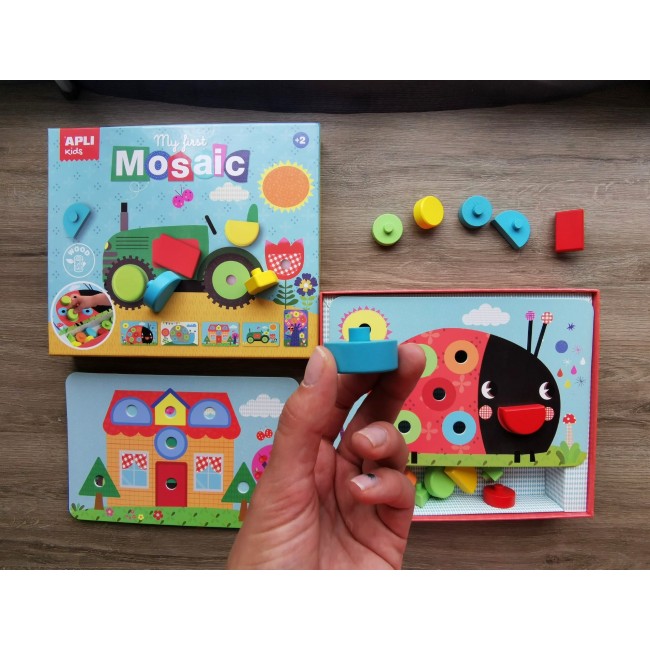 Moja pierwsza drewniana mozaika Apli Kids