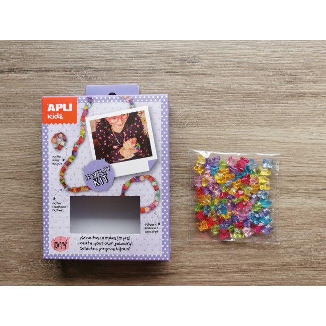 Mini zestaw do tworzenia biżuterii Apli Kids - Star