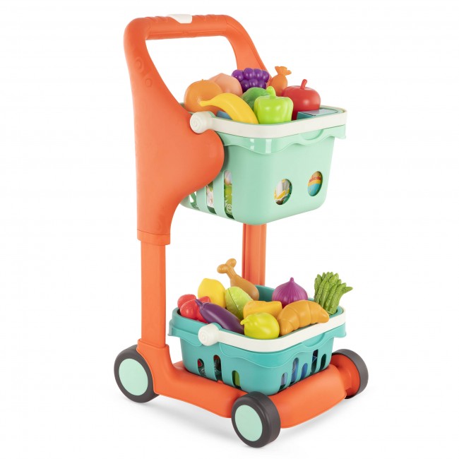 Muzyczny wózek na zakupy z koszykiem i akcesoriami B. Toys - Shop & Glow