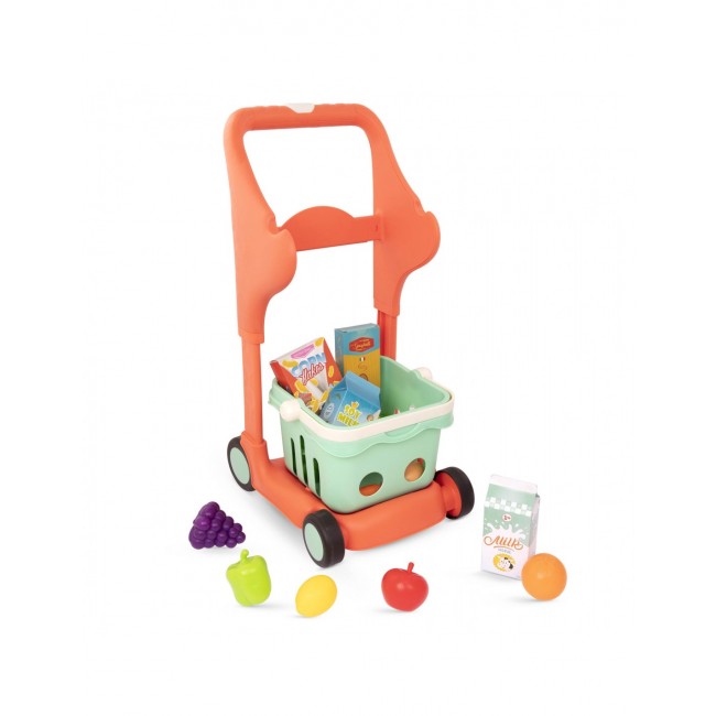 Muzyczny wózek na zakupy z koszykiem i akcesoriami B. Toys - Shop & Glow