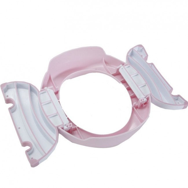 Turystyczny nocnik, nakładka sedesowa 2w1 Potette Plus - różowo-biały