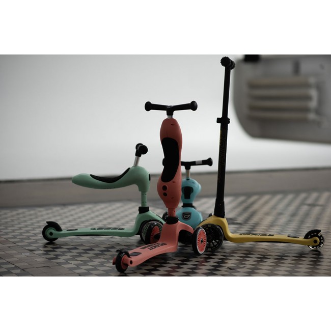 Hulajnoga składana 3+ SCOOTANDRIDE Highwaykick 3 LED - Forest