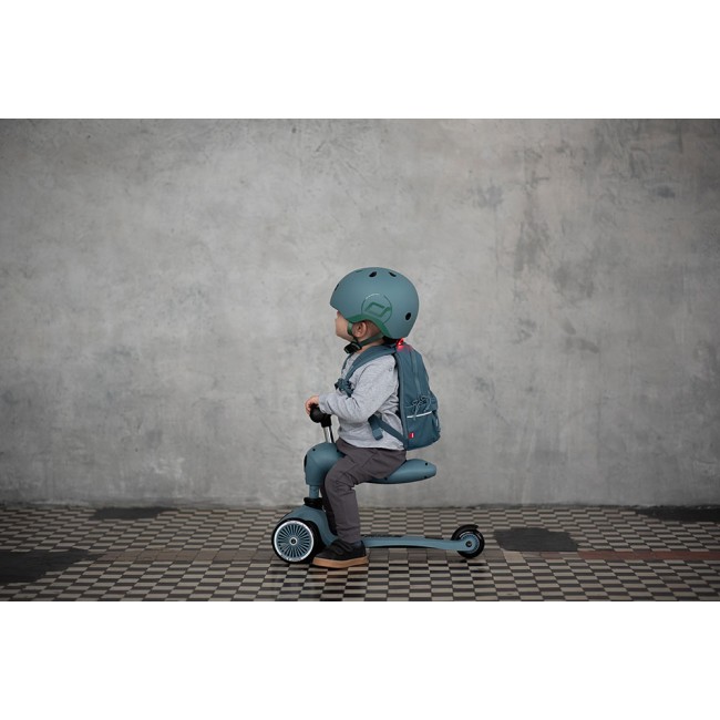 Hulajnoga i rowerek 2w1 Highwaykick SCOOTANDRIDE 1-5 lat - Steel