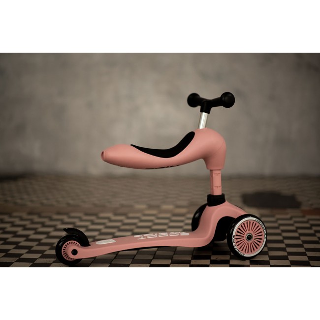 Hulajnoga i rowerek 2w1 Highwaykick SCOOTANDRIDE 1-5 lat - Rose