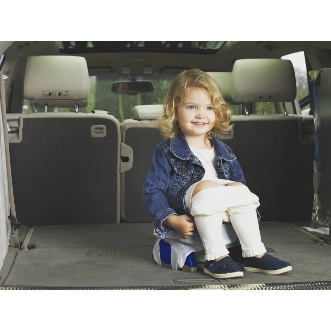 Turystyczny nocnik, nakładka sedesowa 2w1 Potette Plus - różowo-biały