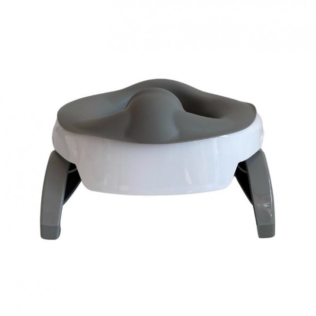 Składany silikonowy wielorazowy wkład na nocnik Potette Plus - szary