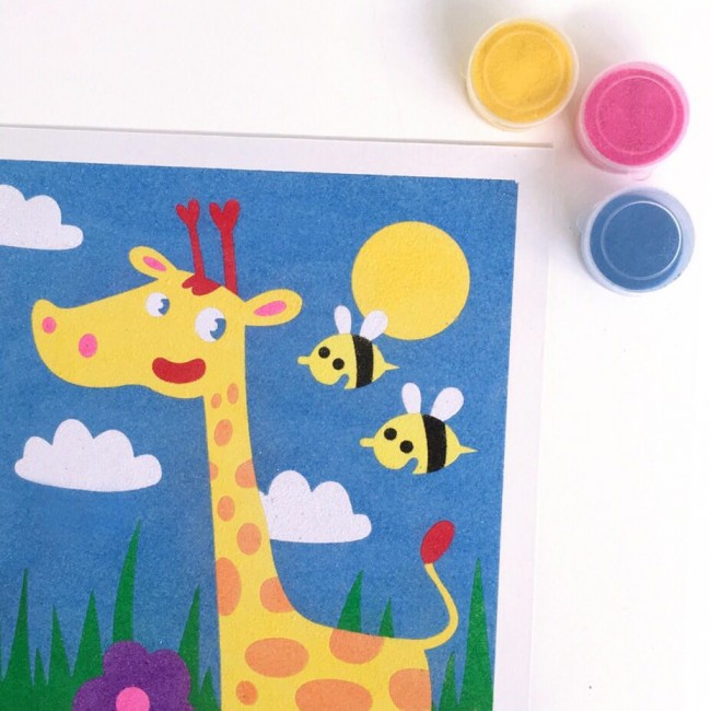 Zestaw do malowania piaskiem Sablimage Mini SentoSphere - Zwierzęta Egzotyczne