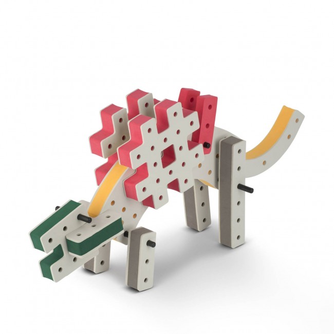 Piankowe klocki konstrukcyjne Bakoba - Inventor box 65el.