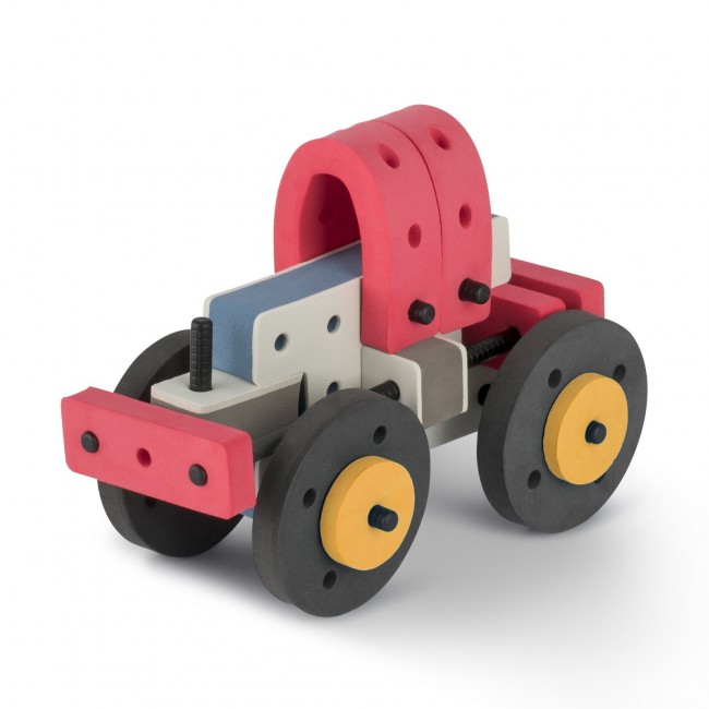 Piankowe klocki konstrukcyjne Bakoba - Inventor box 65el.