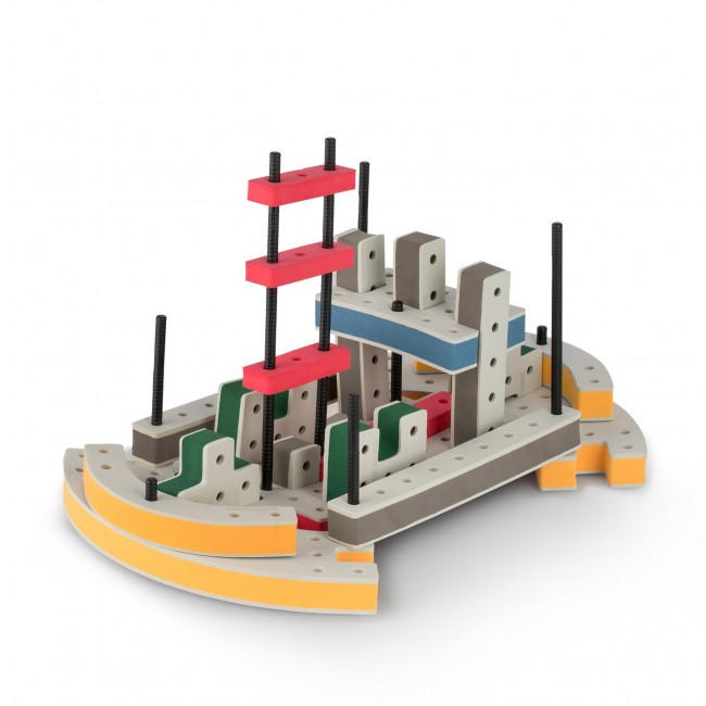 Piankowe klocki konstrukcyjne Bakoba - Inventor box 65el.