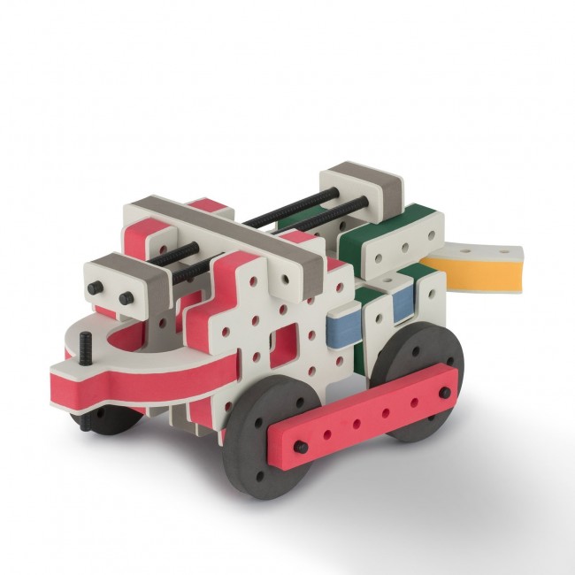 Piankowe klocki konstrukcyjne Bakoba - Inventor box 65el.