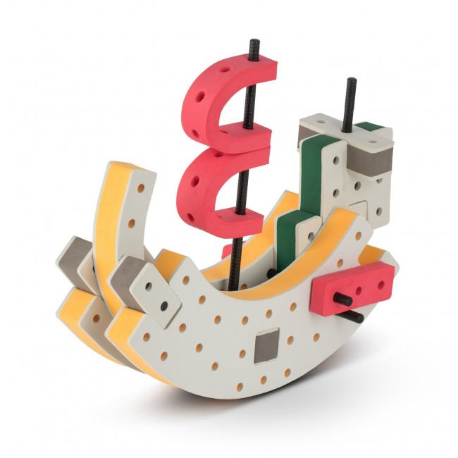 Piankowe klocki konstrukcyjne Bakoba - Inventor box 65el.