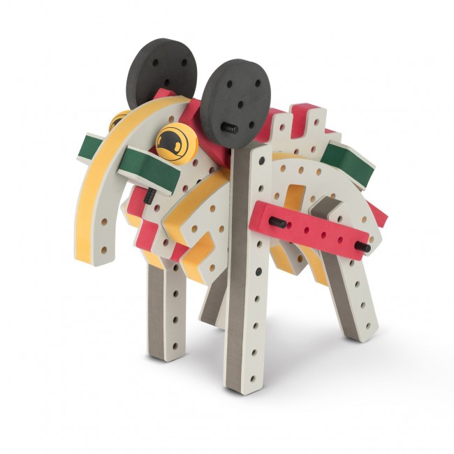 Piankowe klocki konstrukcyjne Bakoba - Inventor box 65el.