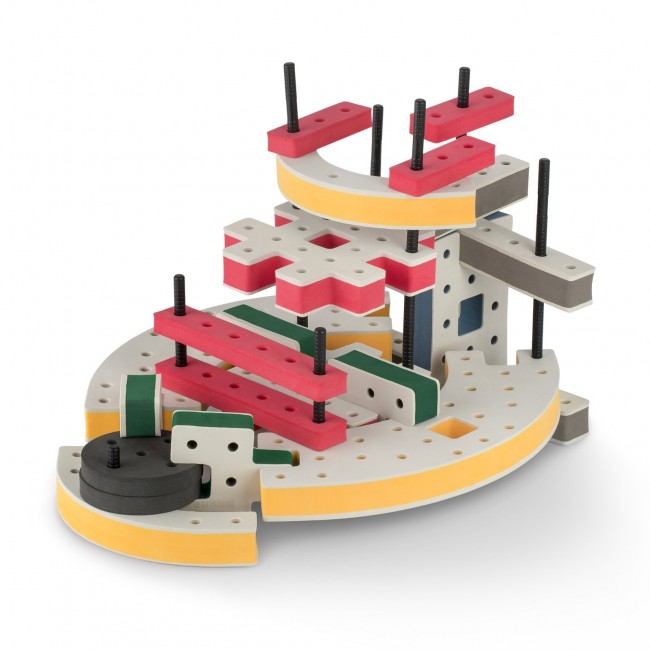 Piankowe klocki konstrukcyjne Bakoba - Inventor box 65el.
