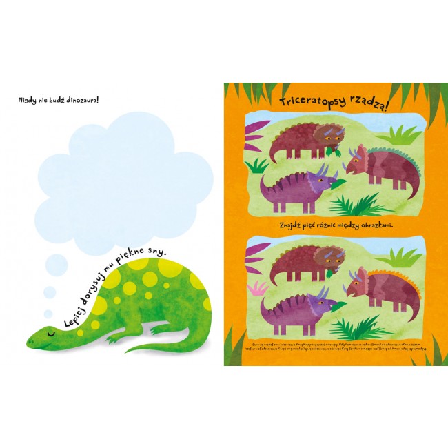 Książka "Absolutnie fantastyczne dinozabawy" wydawnictwo Nasza Księgarnia