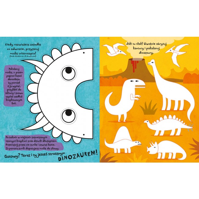 Książka "Absolutnie fantastyczne dinozabawy" wydawnictwo Nasza Księgarnia