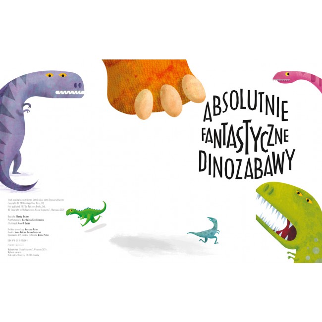 Książka "Absolutnie fantastyczne dinozabawy" wydawnictwo Nasza Księgarnia