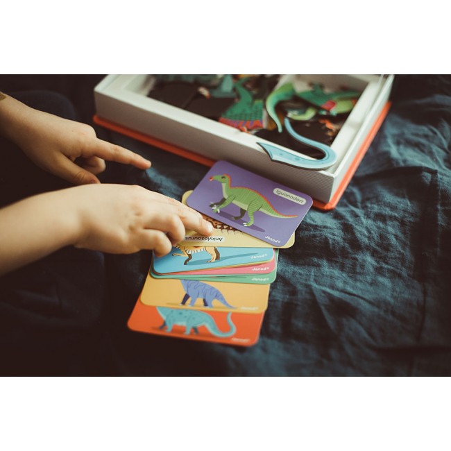 Magnetyczna układanka Magnetibook Janod - Dinozaury