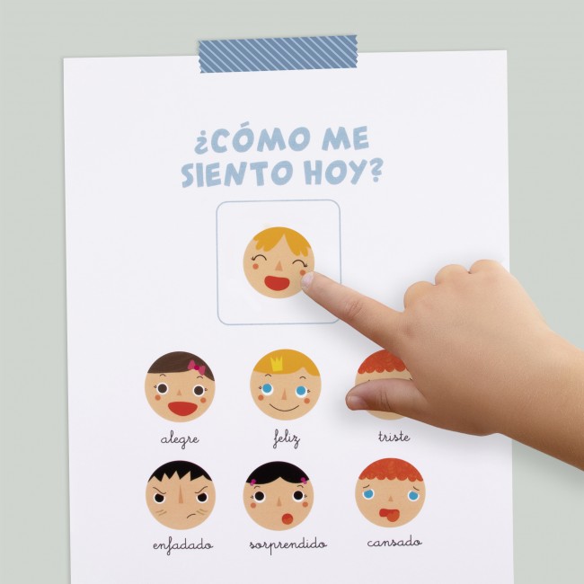 Zestaw naklejek w rolce Apli Kids - Emocje